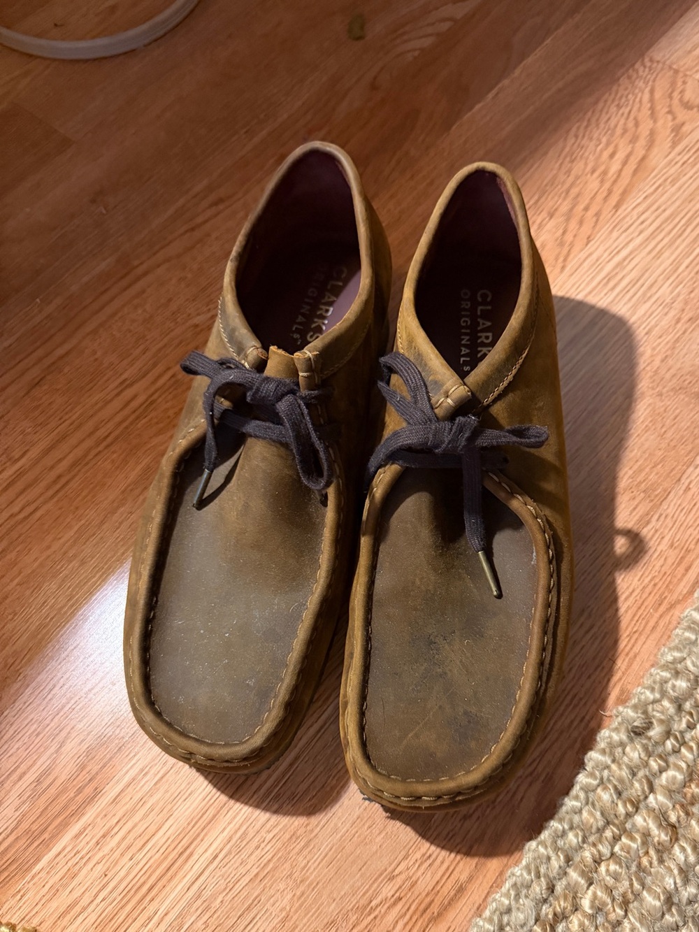 Clarks Men’s Waxed Brown Leather Wallabee